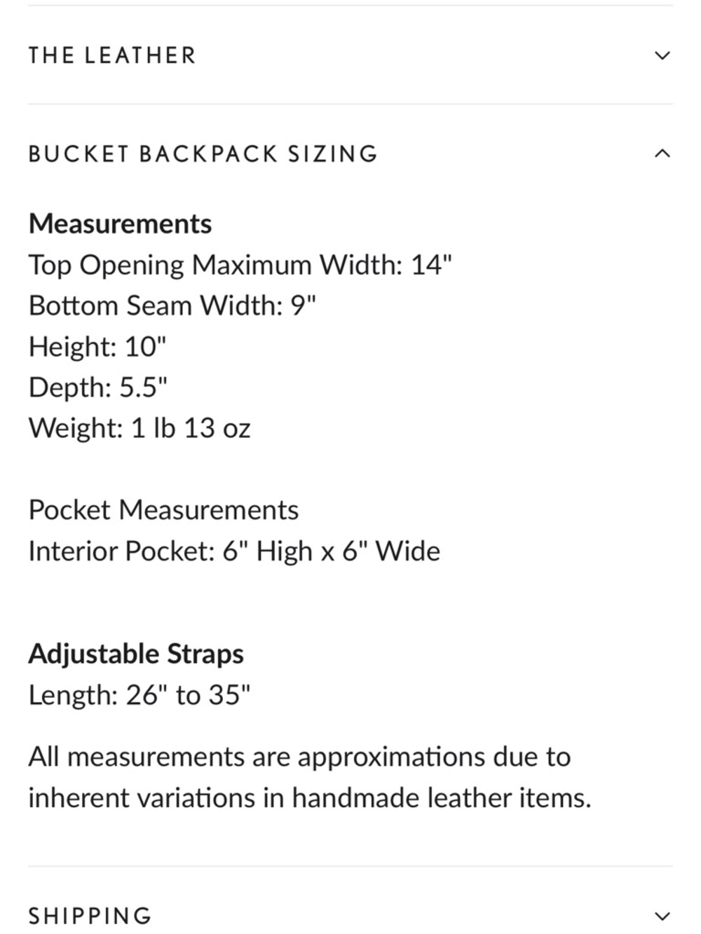Portland Leather Coldbrew Bucket Leather Backpack - Picture 14 of 14